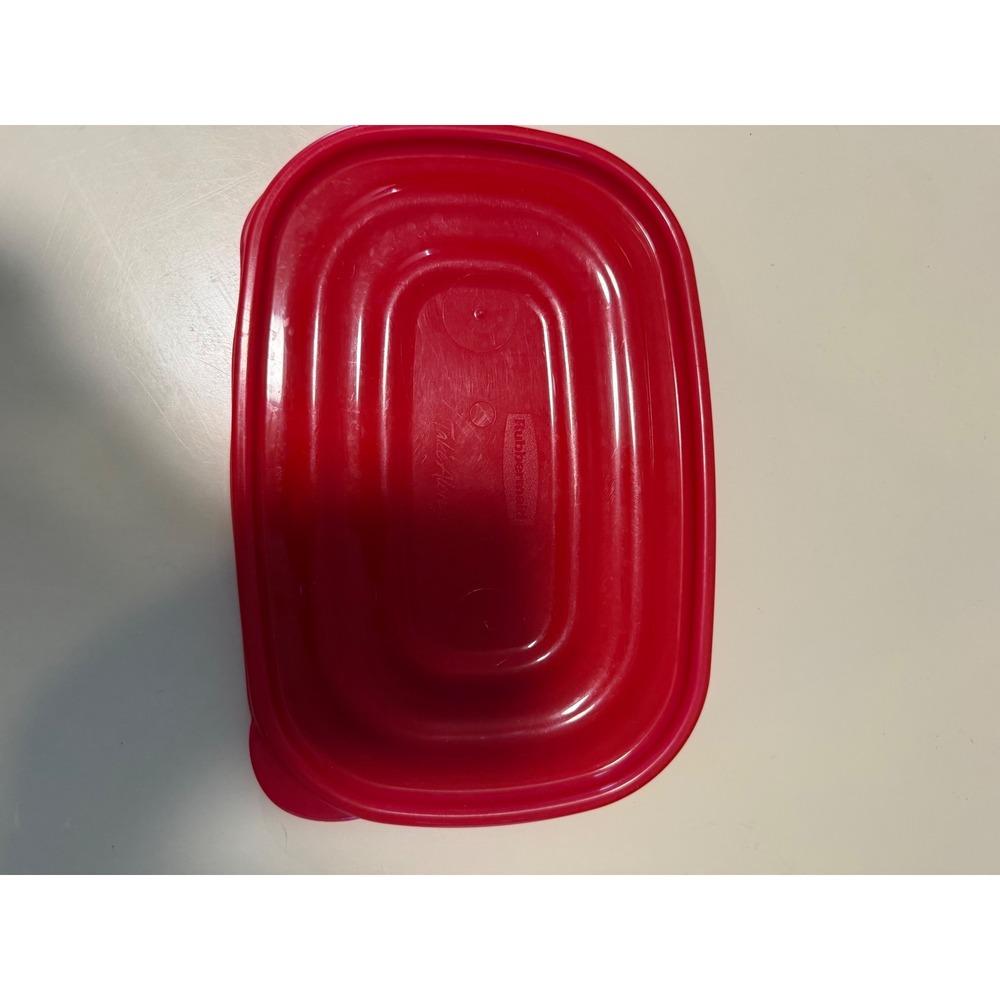 Rubbermaid TakeAlongs Red Replacement Lid Rectangular Plastic Storage‎ 7.5x5.25